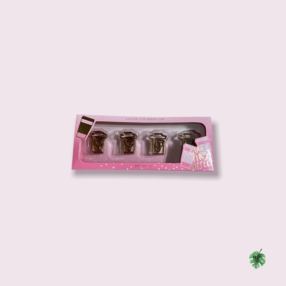 Coffee Cup Paper Clip Set - Picture 1 of 6